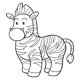 Printable Zebras Coloring Sheet For Kids