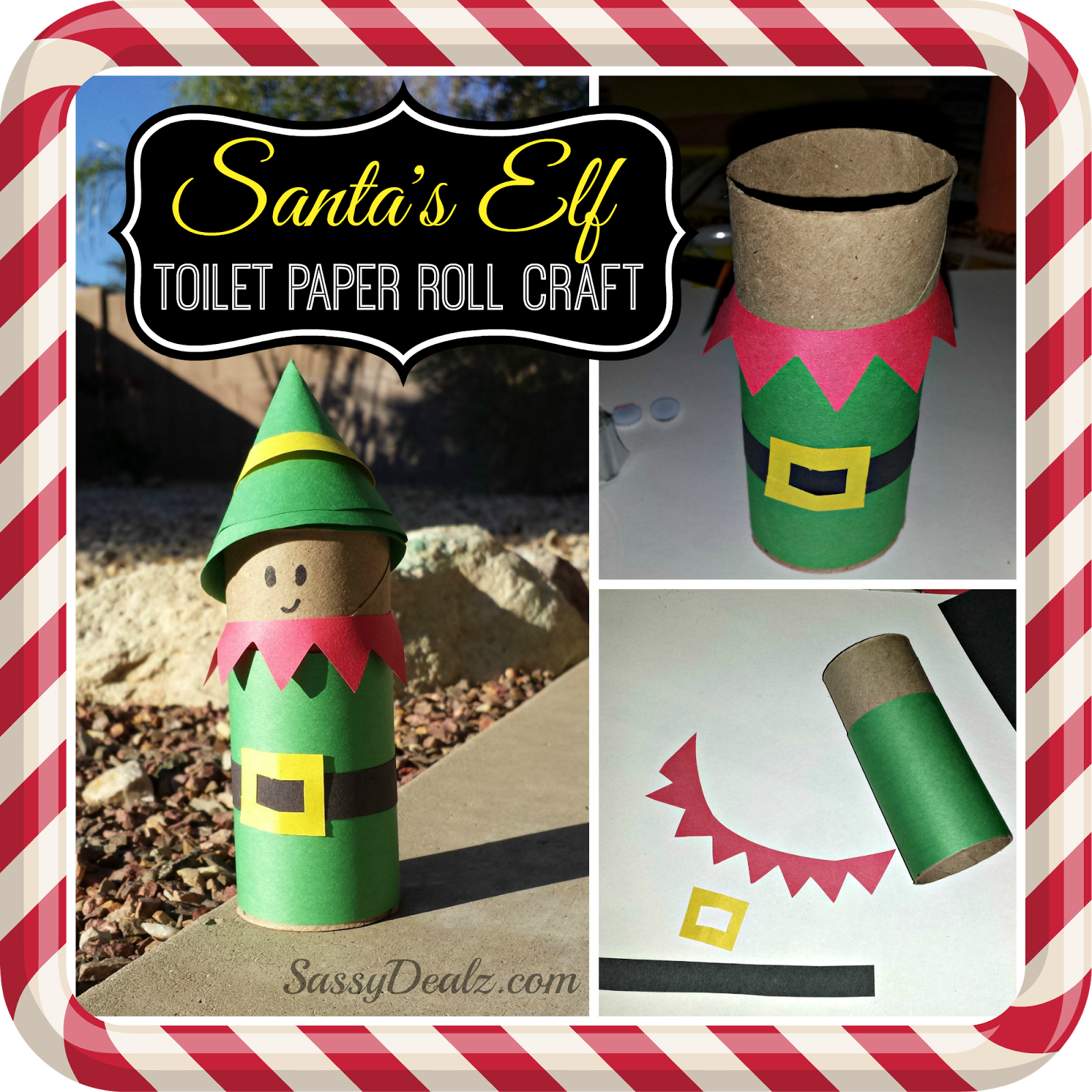 Santa s Elf Toilet  Paper  Roll  Craft  For Kids Crafty Morning