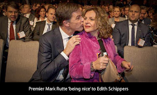 Mark Rutte being nice to Edith Schippers