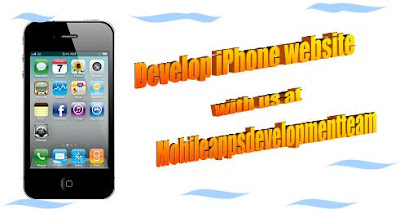 iPhone web site development at Mobileappsdevelopmentteam