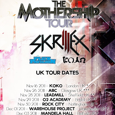 Skrillex Uk Tour 2011, The Mothership Tour