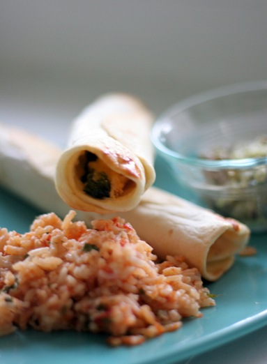 chicken and spinach flautas 1