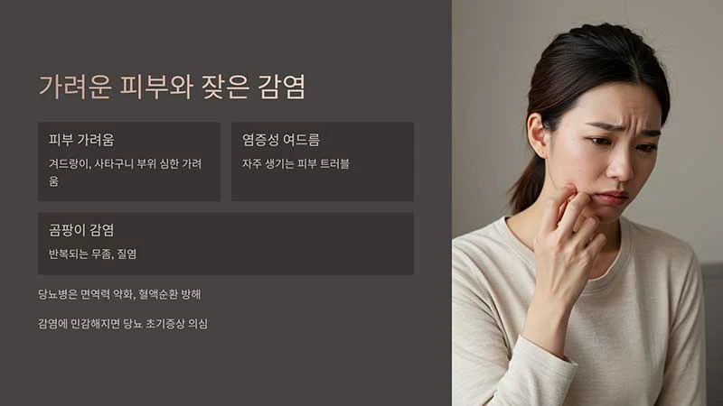 가려운 피부와 잦은 감염