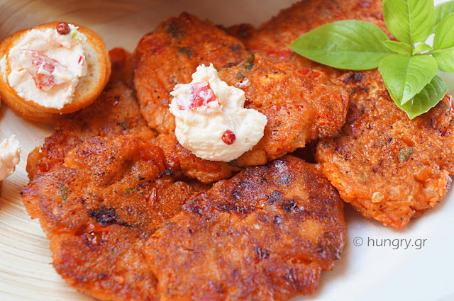 Tomato Patties & Tyrokafteri