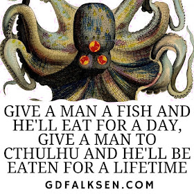 Meme de humor sobre Cthulhu