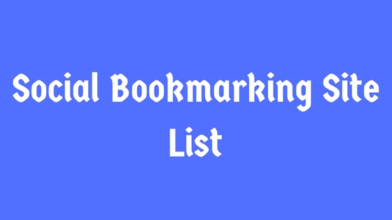 Dofollow Social Bookmarking Site List