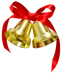 Christmas bells png - golden box png for your blog