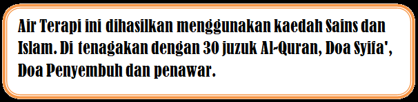 Pusat Terapi Mawaddah: Air Terapi Mawaddah