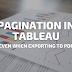 Pagination in Tableau (even when exporting to PDF)