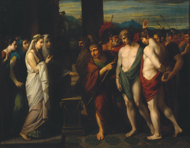 Benjamin West - Orestes y Pílades frente a Ifigenia - 1766