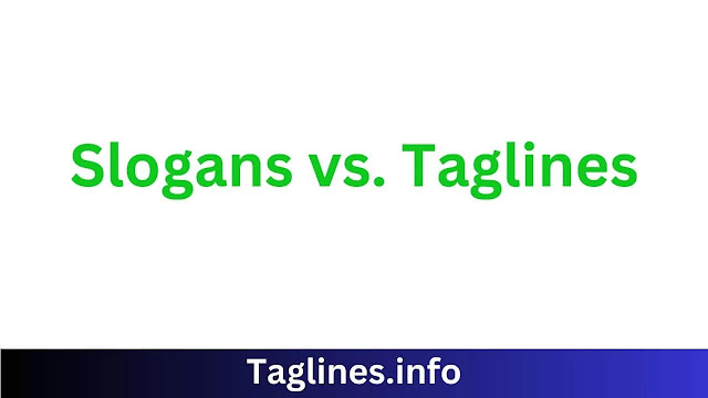 Slogans vs. Taglines - What's The Difference in it