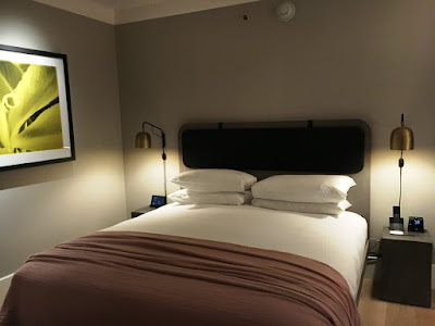 Bedroom inside the penthouse suite at 11 Howard