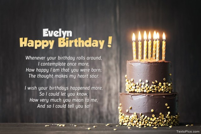 happy birthday evelyn images