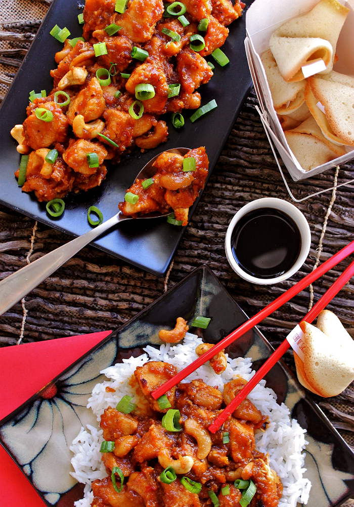 Make time for a date night this holiday season with our cashew chicken recipe, K-Y® Touch and DIY Frisky Fortunes. #KYTrySomethingNew (ad)