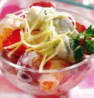 RESEP SALAD BUAH DENGAN YOGHURT DAN TABURAN KEJU RESEP CARA MEMBUAT SALAD BUAH