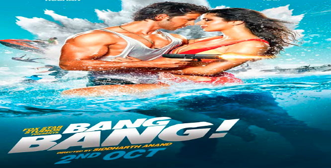 Hrithik Roshan, Katrina Kaif Hindi Movie Bang Bang is Box Office Collection 36.76 Crore. It is 10 highest-grossing Bollywood films of All time in MT WIKI List