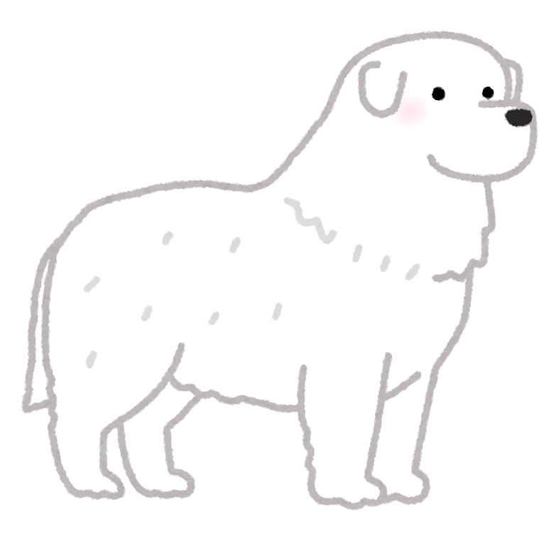 グレート ピレニーズのイラスト 犬 かわいいフリー素材集 いらすとや