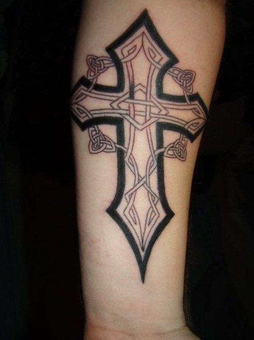 The Gothic tattoos are also used to express soreness, antagonism and faith