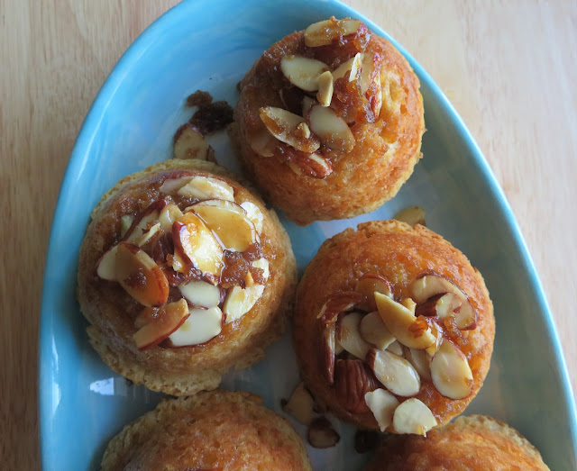 Sticky Almond Muffins