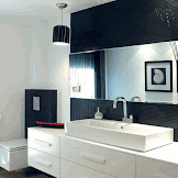 Interior Design Bathrooms - Modern bathrooms you will adore | Interior Design Paradise - Everything about this bathroom reads smooth and sleek: