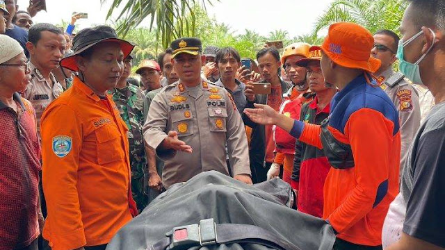 Wanita Tewas Tenggelam di Rohul Ternyata Lompat ke Sungai Usai Cekcok dengan Suami