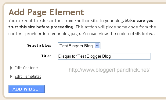 Add Page Element