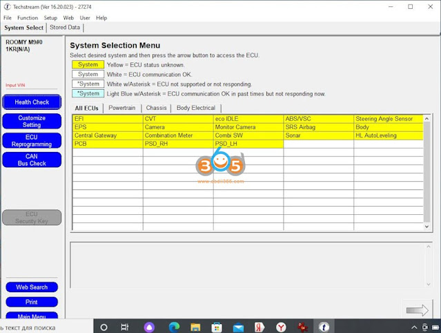 Mini VCI Techstream Register Toyota Roomy Key 3