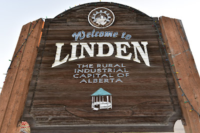 Linden Alberta town sign.