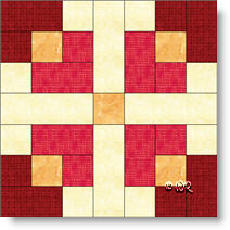 Tonganoxie quilt block image © W. Russell, patchworksquare.com