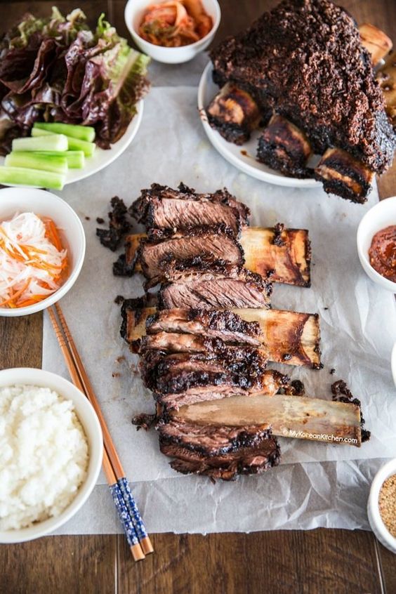 How to make supremely tender and delicious baked Korean BBQ beef ribs in the oven!