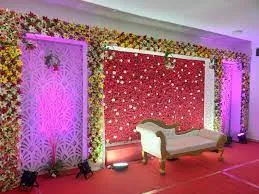 Wedding Stage Design Images 2023 Yellow Decoration Design Village Wedding Ceremony Design - biyer stage decoration - NeotericIT.com