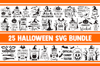 Halloween SVG Bundle, fall svg, witch svg, pumpkin svg, ghost svg, witch hat svg, trick or treat svg, svg designs, svg quotes, svg sayings