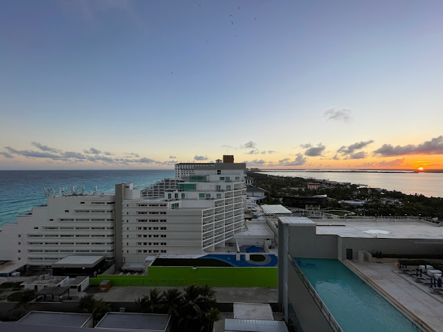 sunset from balcony