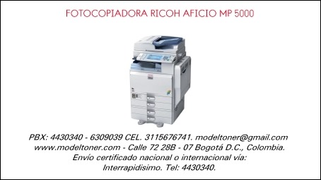 FOTOCOPIADORA RICOH AFICIO MP 5000