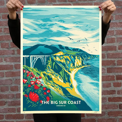 OBEY Giant “THE BIG SUR COAST” Screen Print by Shepard Fairey