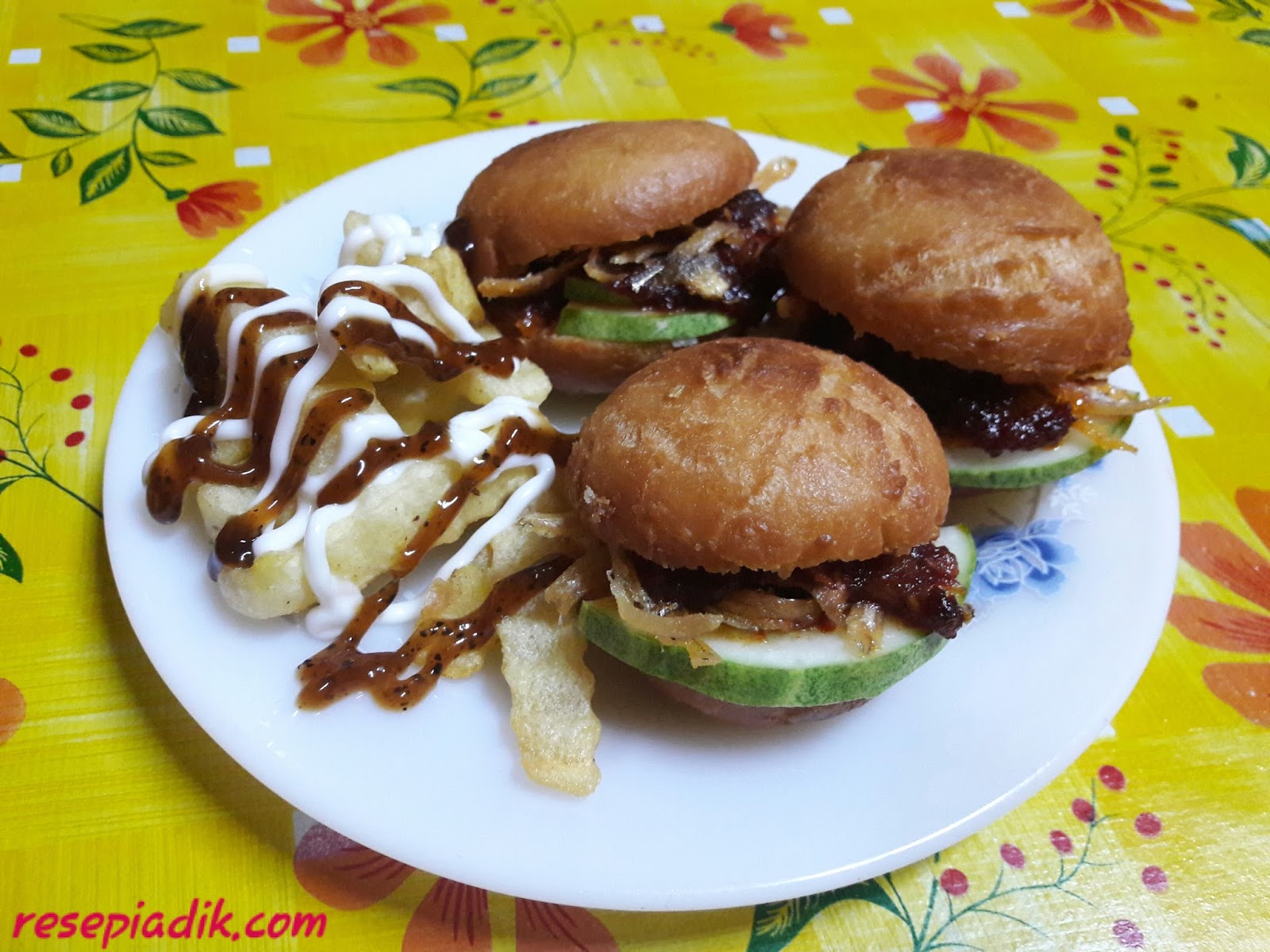 Resepi Burger Malaysia / Pau Sambal - Resepi Adik
