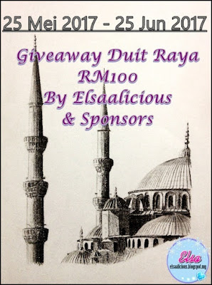 Giveaway Duit Raya RM100 By Elsaalicious & Sponsors