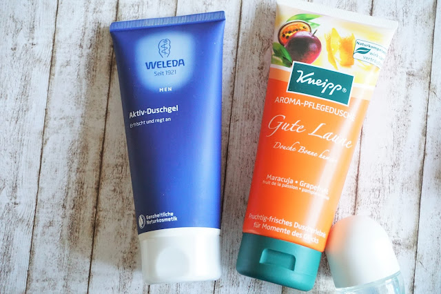 Kneipp - Aroma-Pflegedusche Gute Laune, Weleda Men - Aktiv-Duschgel