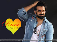 no. 1 dilwala hero pic, ram pothineni is looking very handsome in blue shirt with smile [hero ka photo]