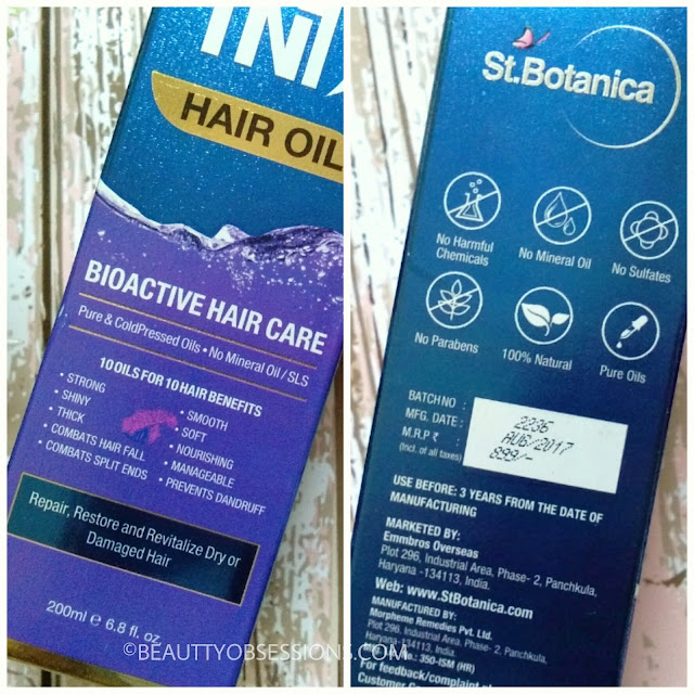 St. Botanica 10 in 1 Hair Oil - Review