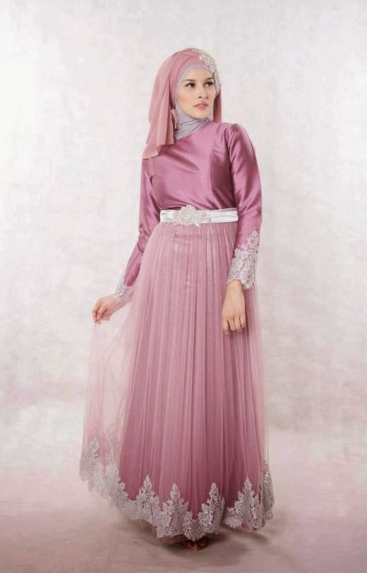 Foto Gambar Desain Baju  Gaun Muslim Wanita yang Murah 
