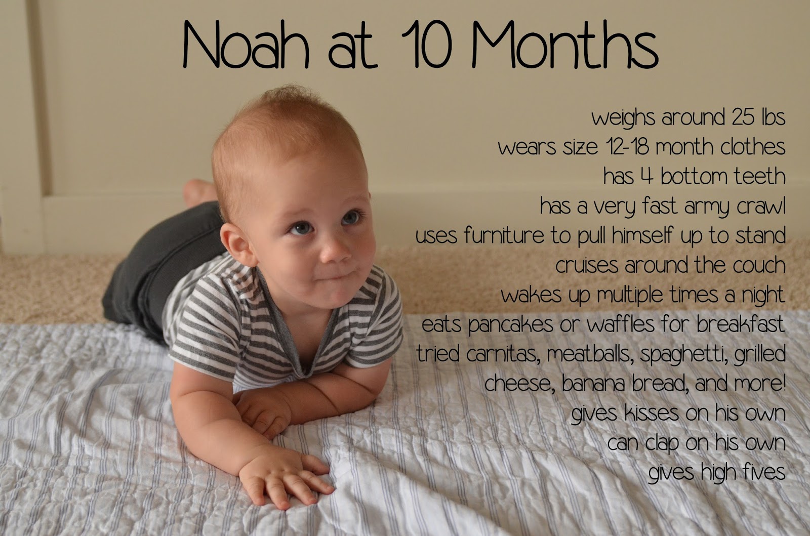 The Adventure Starts Here: Happy 10 Months Noah!
