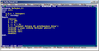contoh program pascal