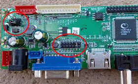 Jumpers de configuração da placa HDVX9-AS