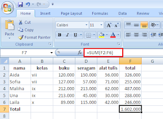 Cara Menjumlahkan Data Secara Otomatis di Excel