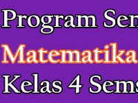 Program Semester Matematika K13 Kelas 4 Semester 2