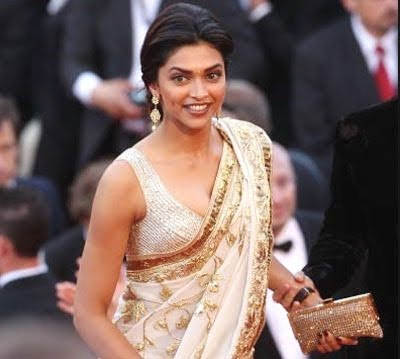 Deepika Padukone in saree at cannes