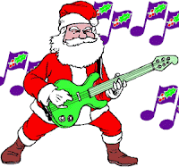 Santa plays guitar image from Bobby Owsinski's Big Picture blog