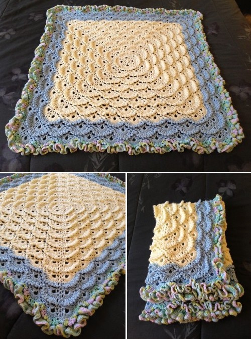 Fluffy Meringue Stitch Blanket - Free Pattern 