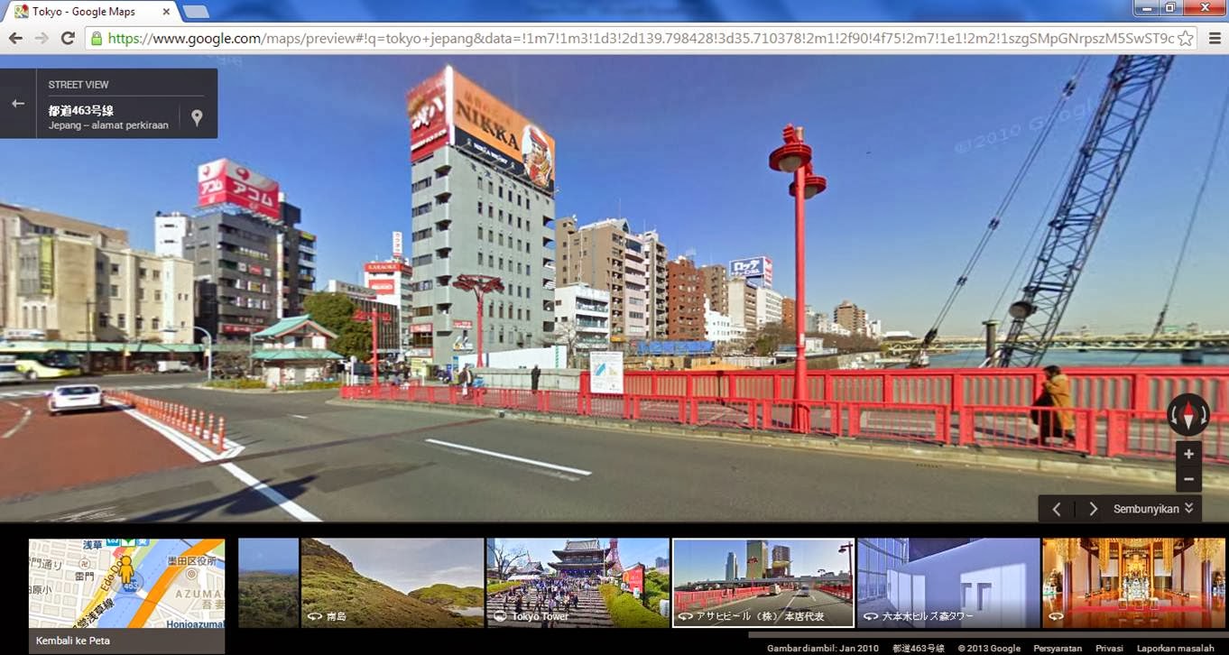  Google  Maps Jalan  jalan  Vitual ke Tokyo Jepang 